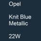 Preview: Opel, Knit Blue Metallic, 22W.